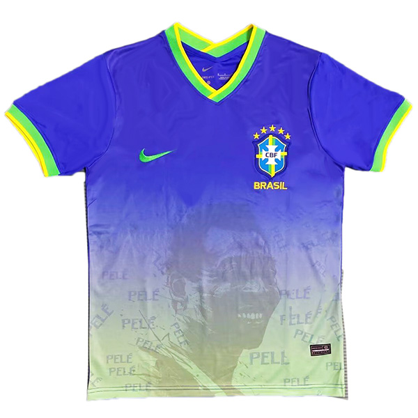 Brazil maglia blu speciale Brasile Bailey edizione commemorativa kit divisa da calcio abbigliamento sportivo da uomo kit da calcio top camicia sportiva 2023